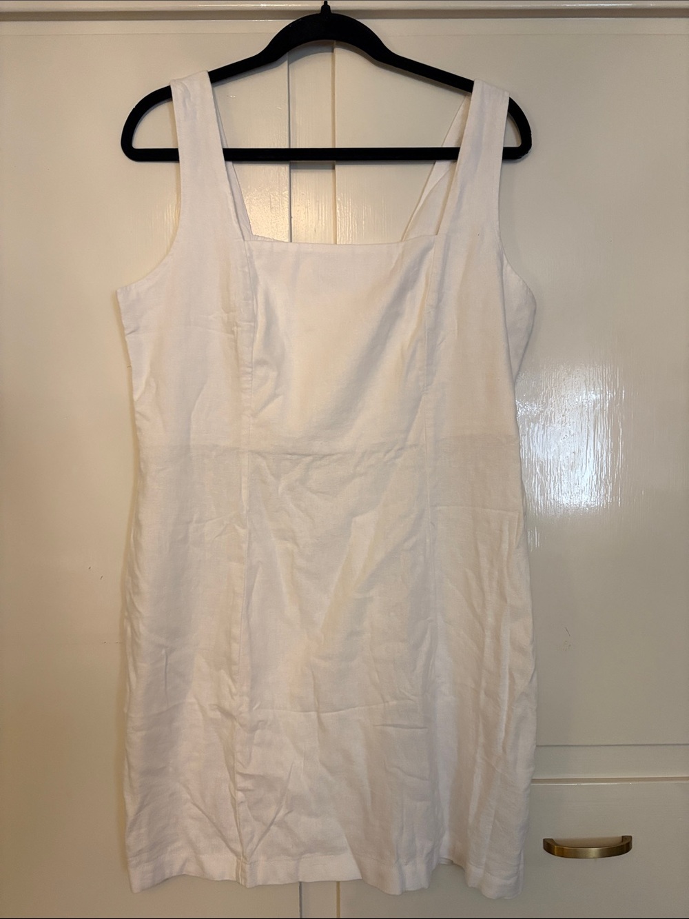 Old Navy White Square-Neck Slip
